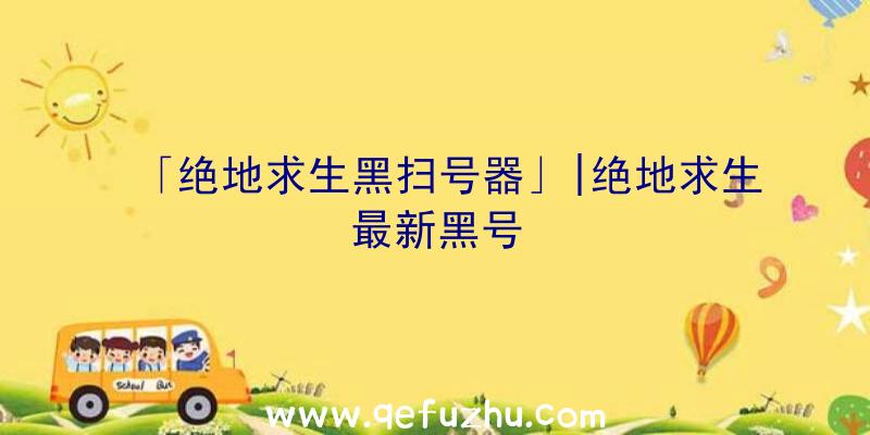 「绝地求生黑扫号器」|绝地求生最新黑号